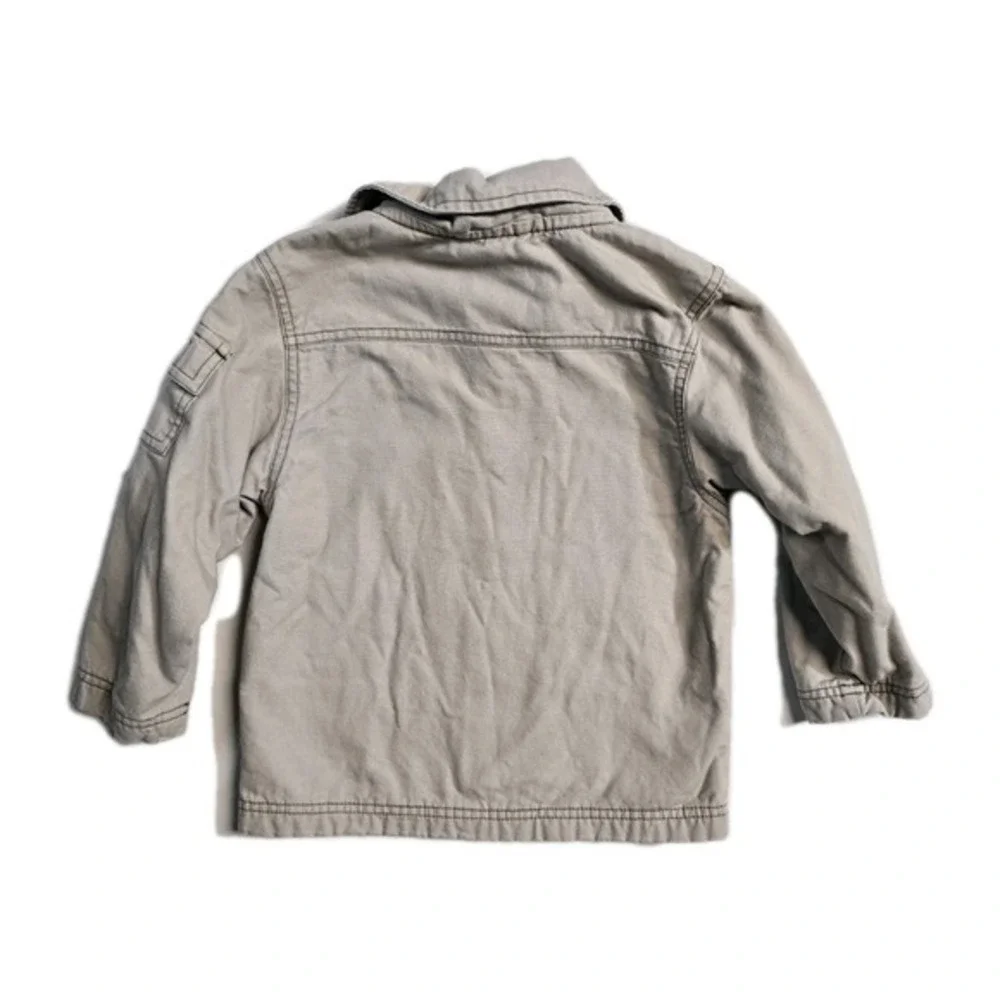 Gymboree Vintage Y2K Boys Jacket  XS 4 Canvas‎ Beige